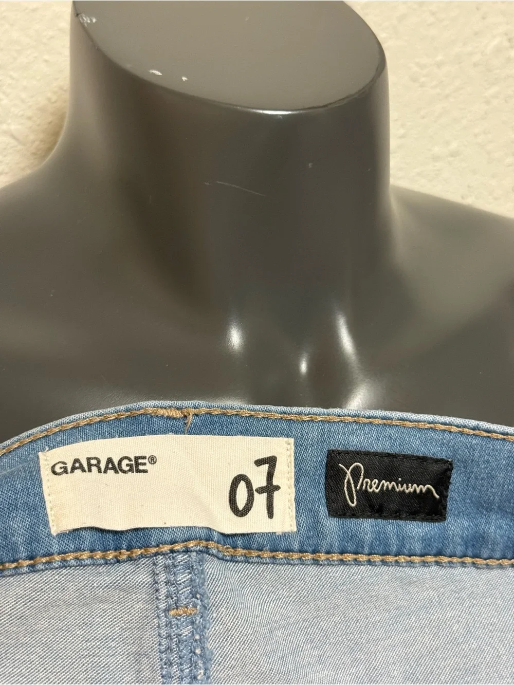 Garage Light Blue Denim Jean Shorts